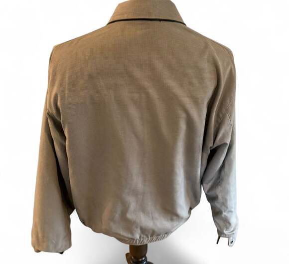 Vintage Weatherproof Black Genuine Reversible Leather Jacket, Men's M - Picture 4 of 7